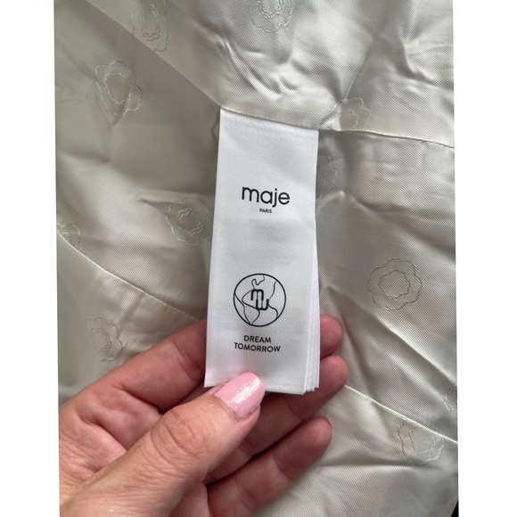 Maje Pinstriped Tailored Blazer Size Size 34 - Picture 8 of 8